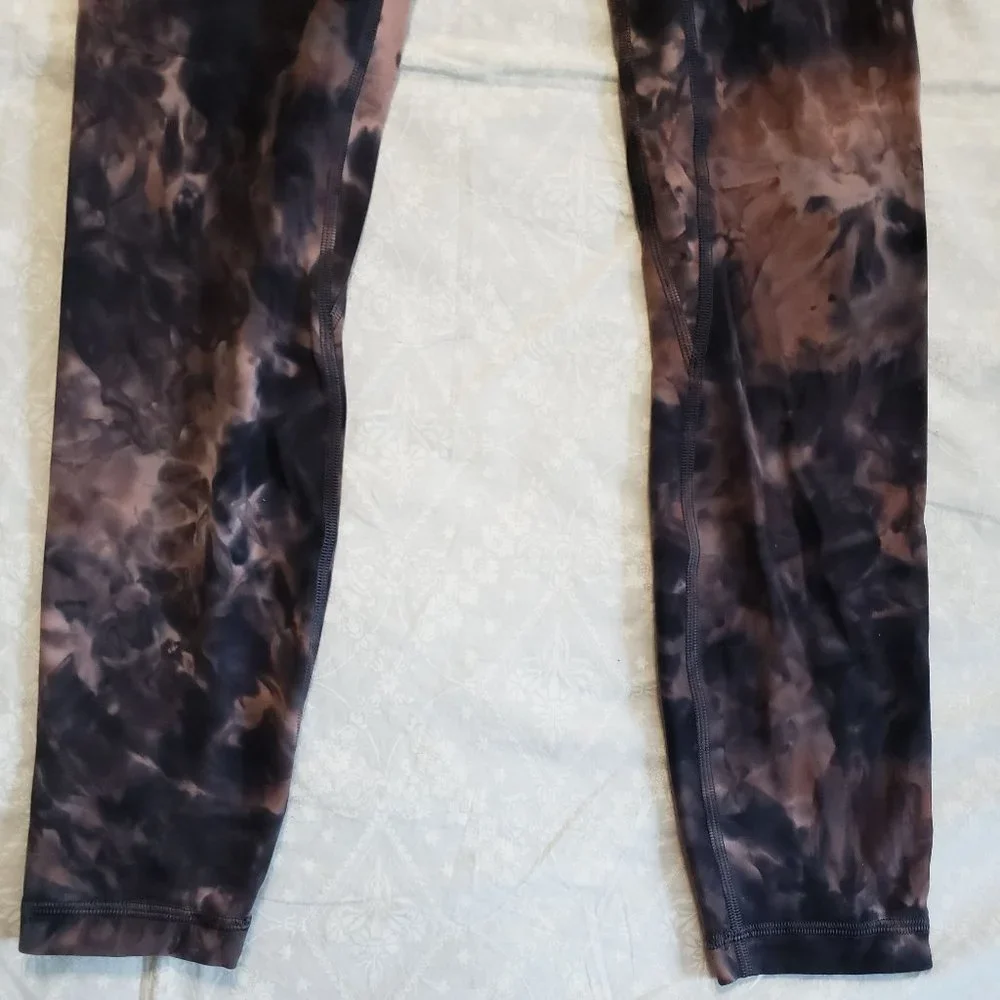 Lululemon Align Pant 28" - Diamond Dye Graphite Grey Pink Pastel - Size 6 - Picture 7 of 13